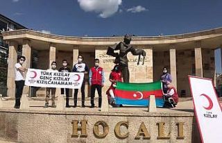 Genç Kızılay’dan Azerbaycan’a destek mesajı