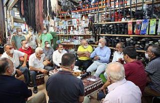 Gültak, Zafer Çarşısı esnafını ziyaret etti
