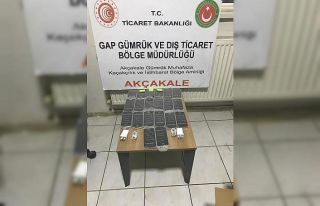 Gümrükte 20 adet kaçak cep telefonu ele geçirildi