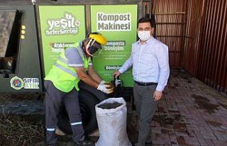 Günde 5 ton sera bitki atığı işlenerek elde edilen...
