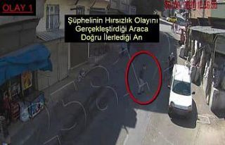 Güpegündüz hırsızlık anı kamerada