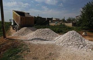 Haliliye kırsalında yol çalışması