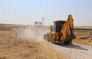 Haliliye’de yol yapım çalışmaları sürüyor