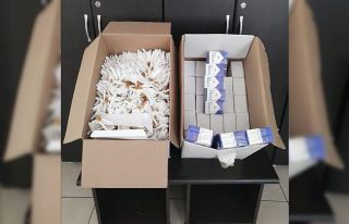 Hatay’da 15 bin 600 adet makaron ele geçirildi