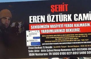 Hayırsever iş adamı Peker, şehidin cami vasiyetine...