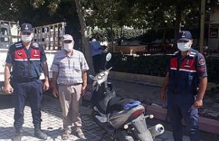 Hırsızlık şüphelisi, çaldığı motosikletle...