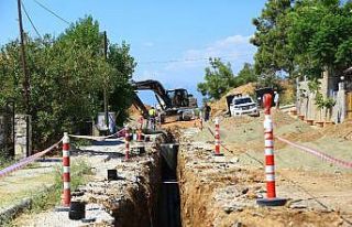 Hisarönü-Ovacık kanalizasyon hat çalışmaları...
