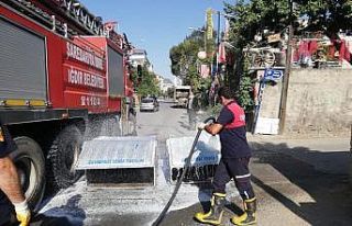Iğdır’da dezenfekte işlemleri devam ediyor