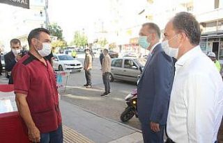 İl protokolü maske denetimi yaptı