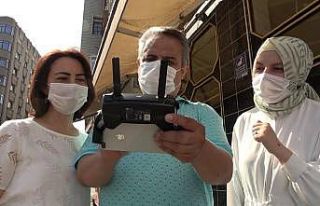 İlkadım’da bacalara ’drone’lu denetim