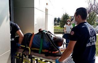 İnşaatta 5 metre yüksekten düşen işçi yaralandı