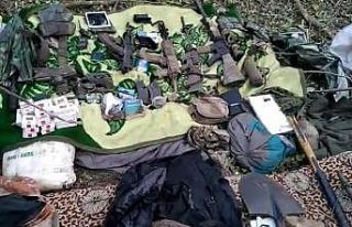 Irak kuzeyinde terör örgütü PKK’ya ait malzemeler...