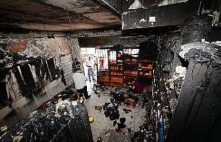 İş yeri yanan esnafa destek