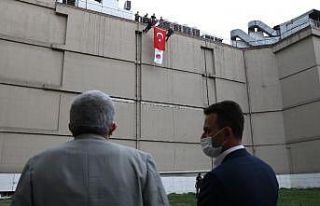 İtfaiye ekiplerinden tatbikat