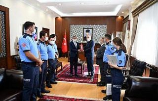 İtfaiyeciler Vali Şıldak’ı ziyaret etti