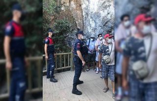 Jandarmadan Zeus Mağarası’nda korana virüs denetimi