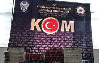 Kahramanmaraş’da kaçak sigara operasyonu