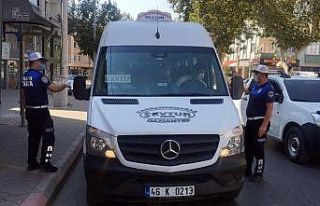 Kahramanmaraş’ta minibüslere denetim