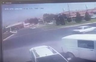 Kahramanmaraş’ta trafik kazası kamerada