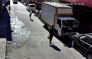 Kamyonetten telefon çalan hırsız güvenlik kamerasına...