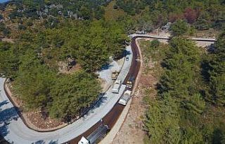 Karaağaç’ta yol çalışmaları tamamlandı