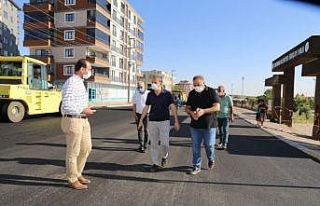 Karaali Caddesinde yenileme çalışması