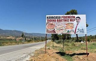 Karacasulu esnaflar karayoluna asılan totemlerin...