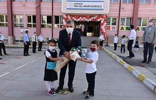 Karaman’da okullarda yüz yüze eğitim başladı