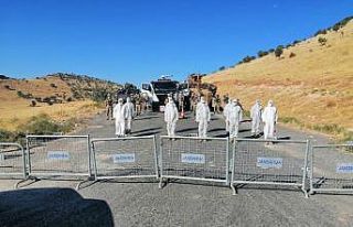 Karantinaya alınan mahalle ve mezralarda sağlık...
