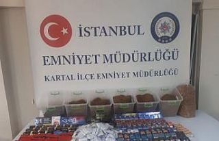 Kartal’da kaçak tütün ve sigara operasyonu