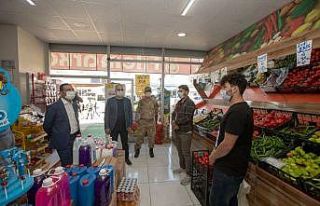 Kaymakam Aslan, Botaniçi mahallesi esnafını ziyaret...