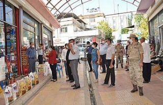 Kaymakam Demir, maske denetimi gerçekleştirdi