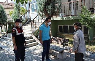Kaymakam Karadağ’dan köyde Korona virüs denetimi