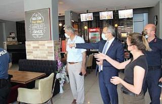 Kaymakam Pişkin, koronavirüs denetimine katıldı