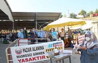 Kaymakam Pişkin, pazar yerinde incelemelerde bulundu