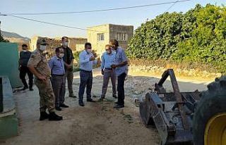 Kaymakam Şekerci yapımı devam eden çalışmaları...
