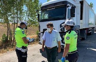 Kaymakam Tortop, trafik ekipleri ile denetim yaptı