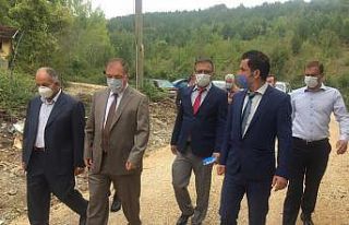 Kaymakam Türköz Ovacuma Köyü ve civarında incelemelerde...