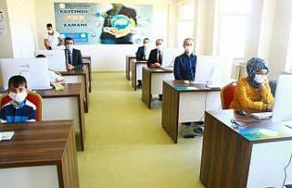 Kaymakam Yalçın’dan EBA destek noktasına ziyaret