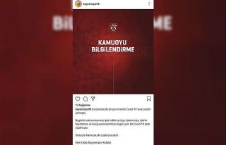 Kayserispor’da antrenmana korona virüs engeli