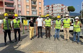 Kiraz ilçesinde doğal gaz için ilk kazma vuruldu