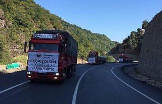 Kırklareli’nden Giresun’a 3 tır yardım gönderildi