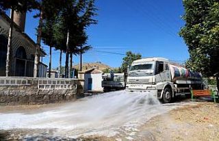 Kırsal mahallelerde genel temizlik çalışması