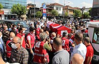 Kızılay şehidi son yolculuğuna uğurlandı