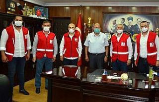 Kızılay yönetimi, Demirtaş, Başol ve ilçe müftüsüyle...