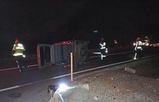 Kontrolden çıkan araç takla attı: 2 yaralı