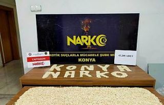 Konya’da 54 bin 852 adet uyuşturucu hap ele geçirildi