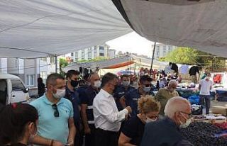 Korona denetimlerinde 5 pazarcıya ceza