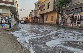 Korona virüs korkusu yüzünden mahalleyi çamaşır...