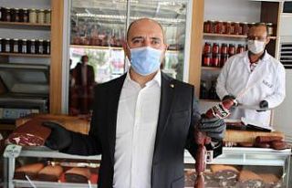 Korona virüs pastırma ve sucuk satışlarını etkilemedi